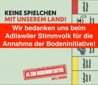 Am 09. Februar 2020 - Ja zur Inititative Boden behalten - nachhaltig gestalten